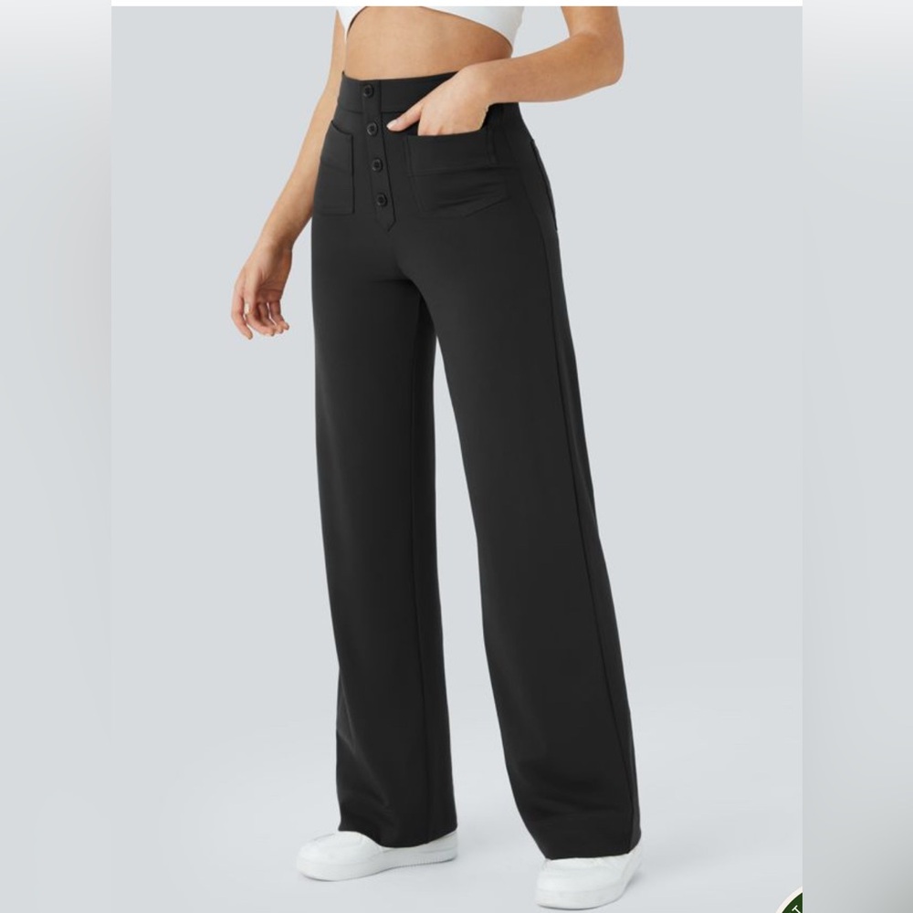 HALARA Black Boot Cut Pants